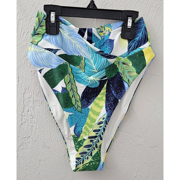 American Eagle Outfitters Other - *New* American Eagle Aerie Green/Blue Tropical Swim Bottoms Size Small